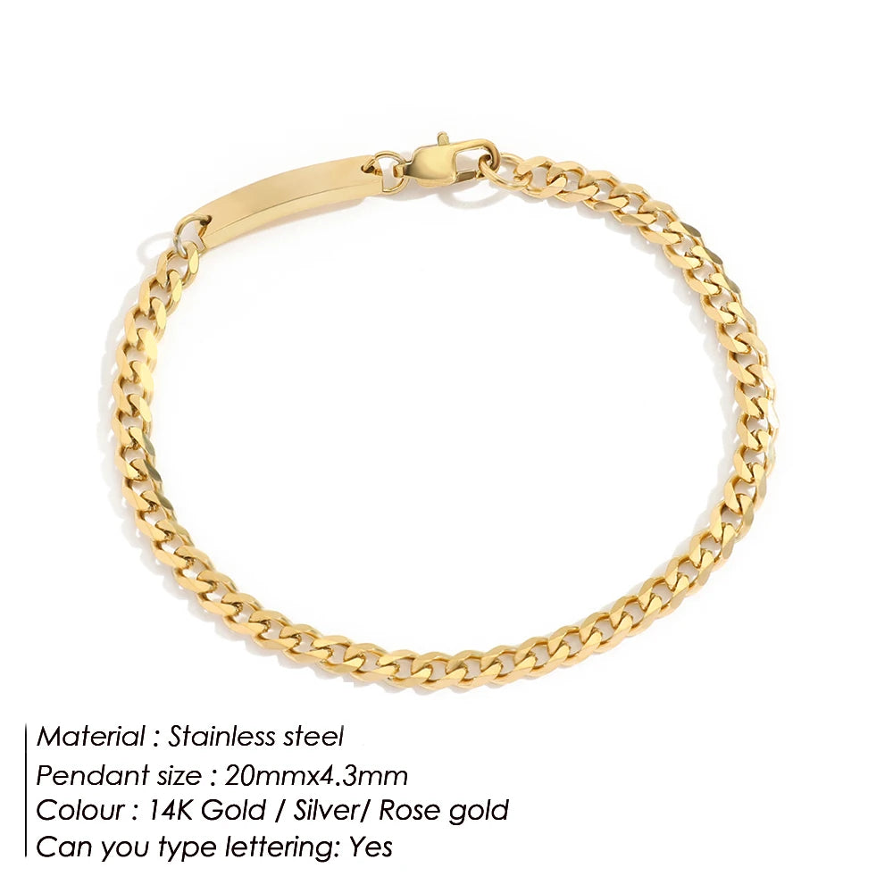 Bracelet chaîne en acier inoxydable pour femme, vue 21, King Watch