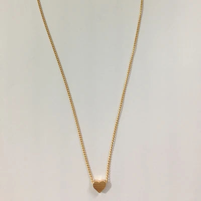 Collier à pendentif cœur sur chaîne fine, finition dorée ou argentée, vue 7, King Watch