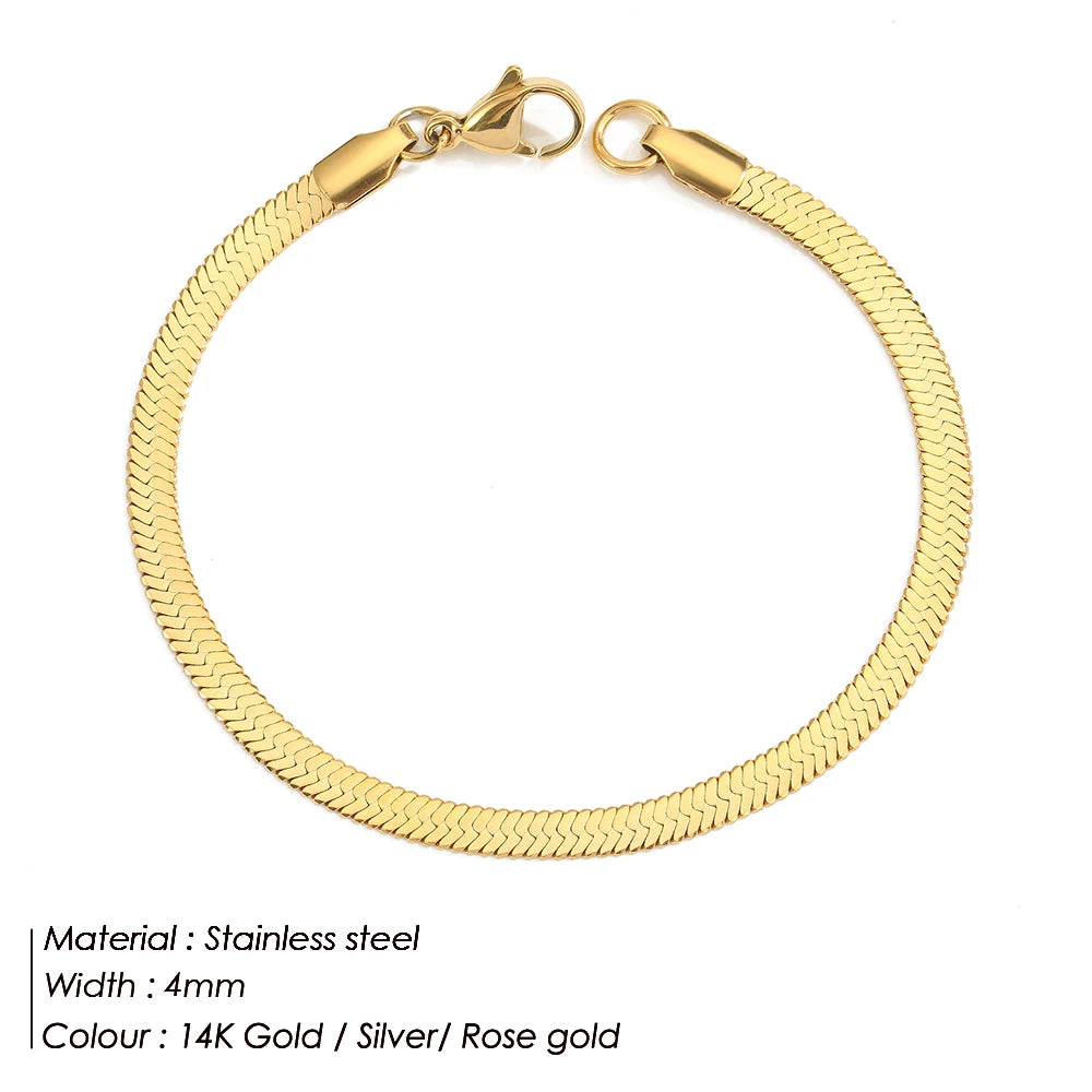 Bracelet chaîne en acier inoxydable pour femme, vue 25, King Watch