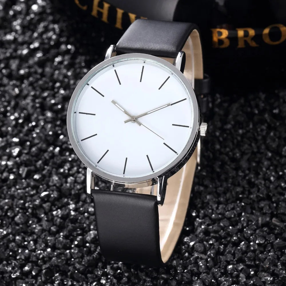 Montre homme analogique à quartz, bracelet en cuir, vue 3, King Watch