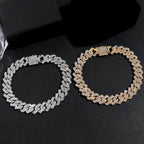 Bracelet maille cubaine iced out serti de strass, vue 4, King Watch