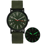 Men's quartz watch with leather strap and luminous hands, view 3, King Watch