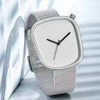 Montre carrée minimaliste aux angles arrondis, cadran sans chiffres, vue 5, King Watch