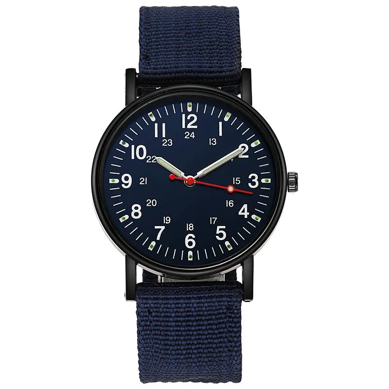 Montre homme à quartz avec bracelet en cuir et aiguilles luminescentes, vue 8, King Watch