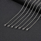 Men's stainless steel curb chain, 2.2 mm, view 4, King Watch