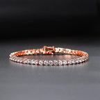 Bracelet tennis iced out, un rang de zircons sertis, vue 5, King Watch
