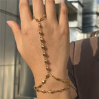 Bracelet bague en chaîne de cœurs, acier inoxydable, vue 2, King Watch