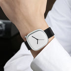 Montre carrée minimaliste aux angles arrondis, cadran sans chiffres, vue 3, King Watch