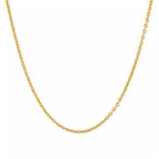 Collier chaîne fine en acier inoxydable, finition acier ou dorée, King Watch