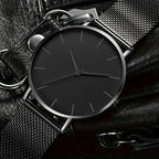 Montre homme à quartz, boîtier et bracelet en métal, cadran 40 mm, King Watch