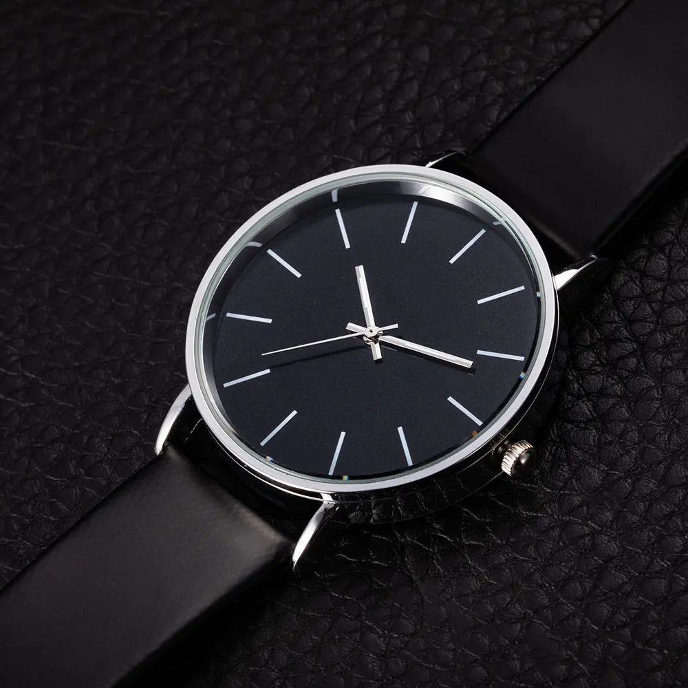Montre homme analogique à quartz, bracelet en cuir, vue 4, King Watch