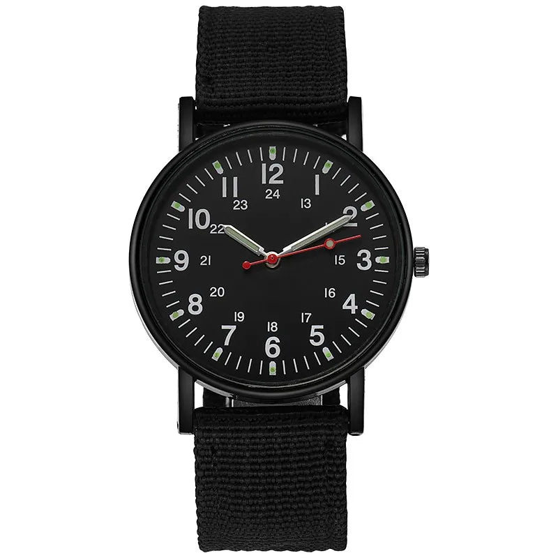 Men's quartz watch with leather strap and luminous hands, view 11, King Watch