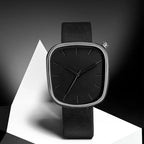 Montre carrée minimaliste aux angles arrondis, cadran sans chiffres, vue 4, King Watch