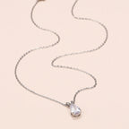 Collier à pendentif goutte serti de zircone sur chaîne fine, vue 3, King Watch