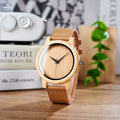 Natural bamboo watch with wooden dial, men's, natural bamboo, King Watch
