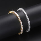 Bracelet tennis iced out, un rang de zircons sertis, vue 2, King Watch